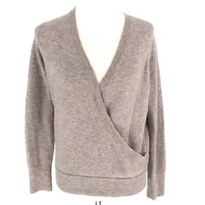 Madewell Wrap-Front Pullover Sweater